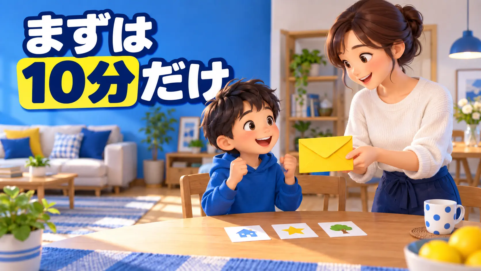 10分で終わる宝探しミッションを始める子ども